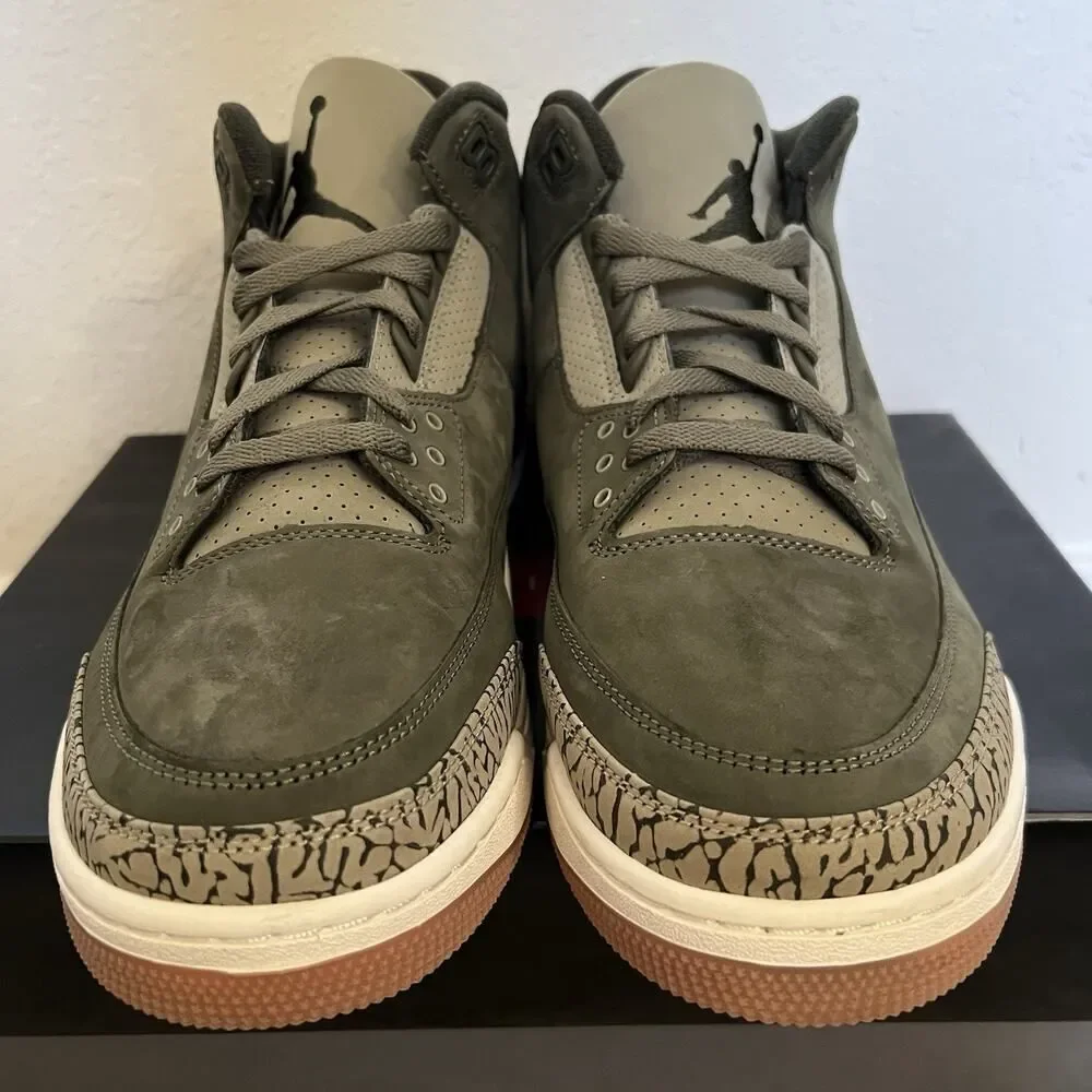 Nike Air Jordan 3 Retro Family Affair Olive Green DN3707-202 Men Size 13 B-Grade